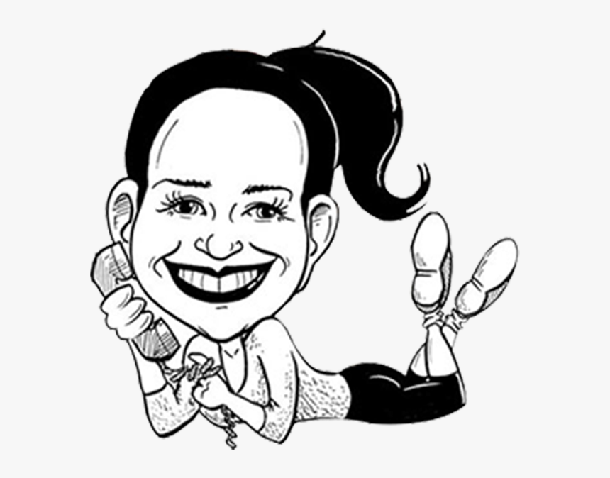 Black And White Caricature - Cartoon Caricature Art, HD Png Download