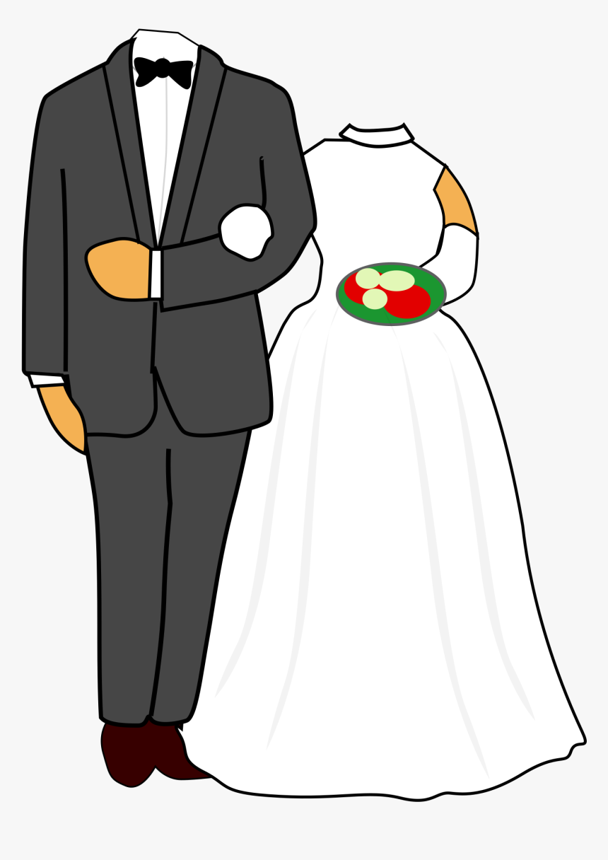 Transparent Bride Silhouette Png - Groom And Bride Caricature, Png Download