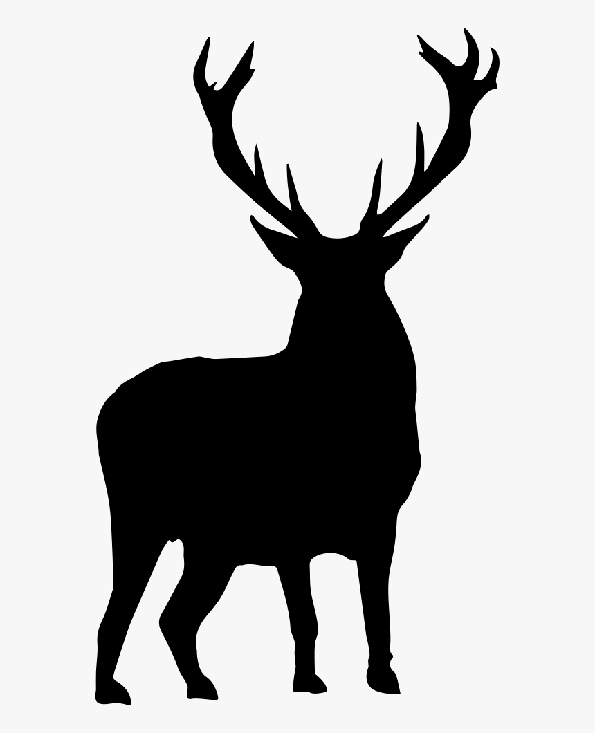 Deer Silhouette - Deer Silhouette Png, Transparent Png