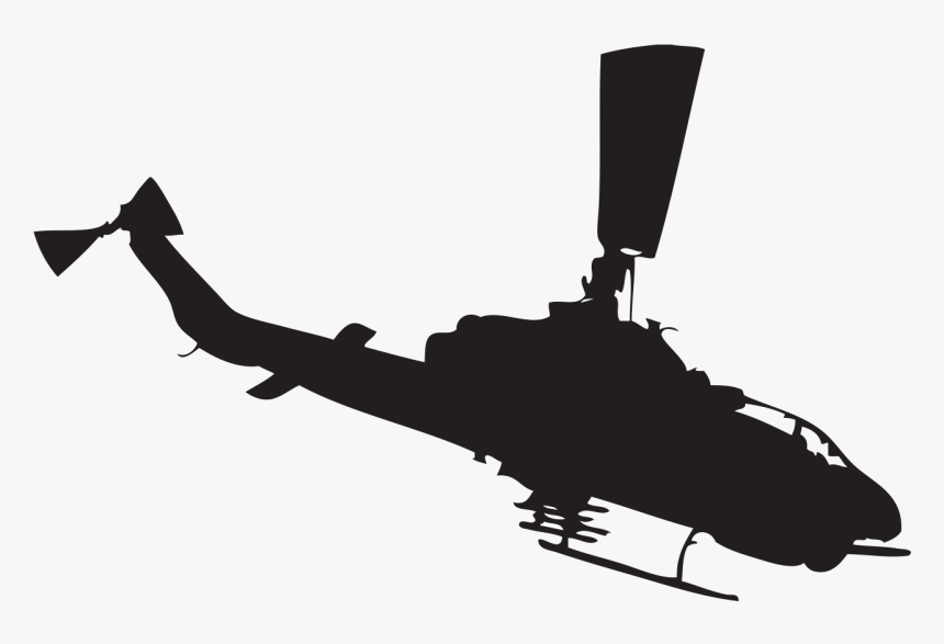 Silhouette At Getdrawings Com - Helicopter Vector Silhouette Free, HD Png Download