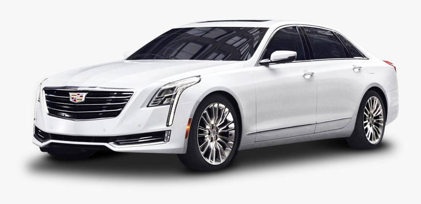 Cadillac Ct6 White Car Png Image - 2017 Cadillac Ct6 Sedan, Transparent Png