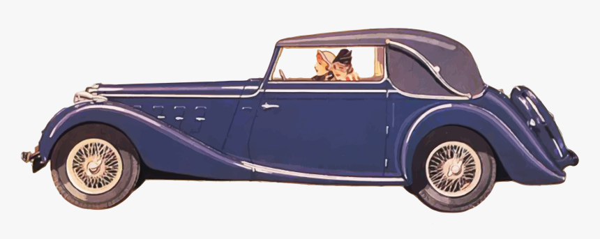Convertible Car Png - Vintage Car Png Transparent, Png Download