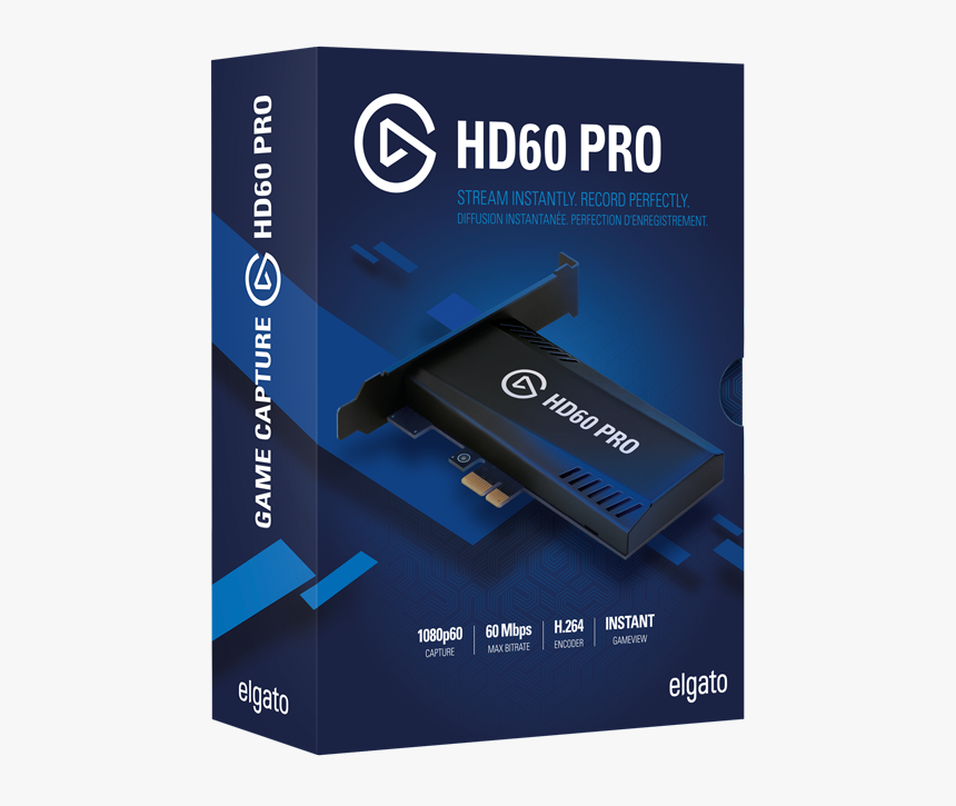 Elgato Game Capture Hd60 Pro Stream, Record And Share - Elgato Hd60 Pro Box, HD Png Download