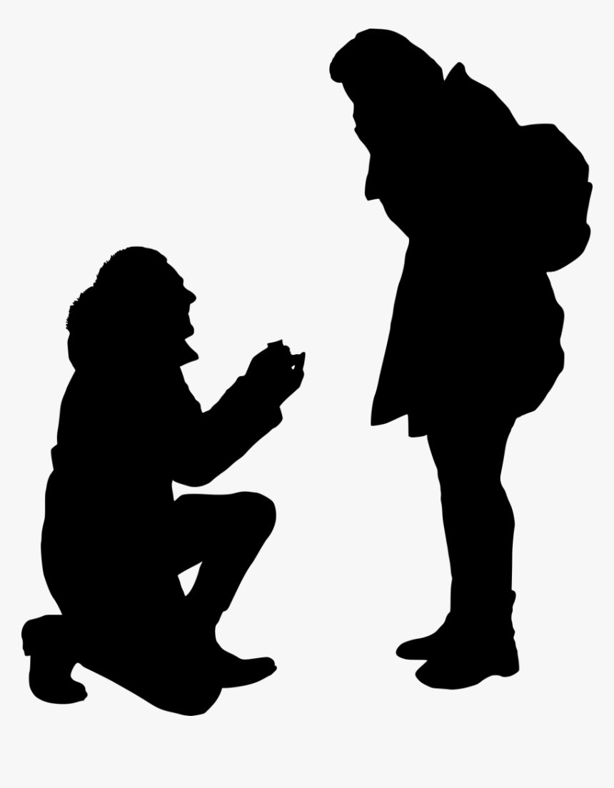 Propose Silhouette No Background, HD Png Download