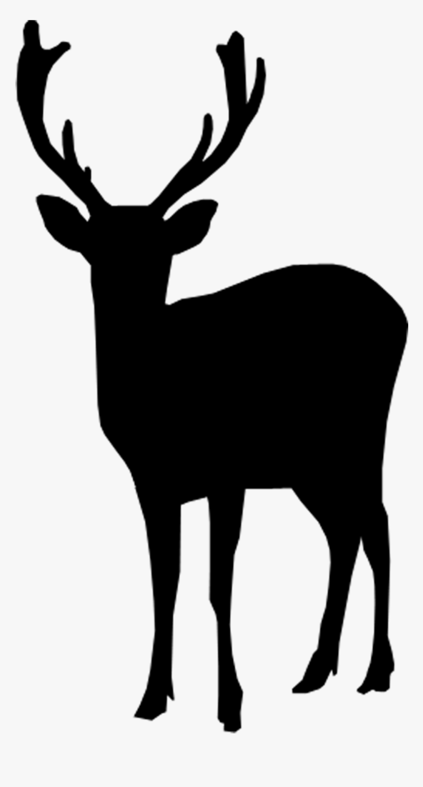 Deer Silhouette - Transparent Deer Silhouette, HD Png Download