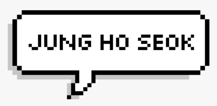 Freetoedit Text Massage Tag Pixel Tumblr Kpop Png Text - 8 Bit Speech Bubble Png, Transparent Png