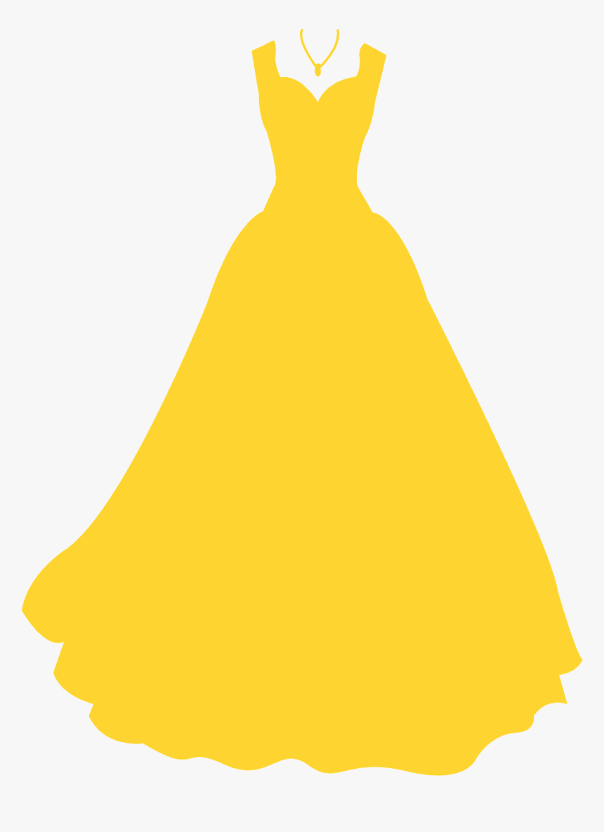 Silhueta Vestido Criança Png, Transparent Png