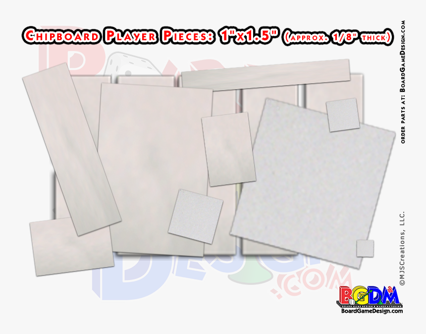Chipboard Pieces, Make Your Own Game Pieces - Plan, HD Png Download