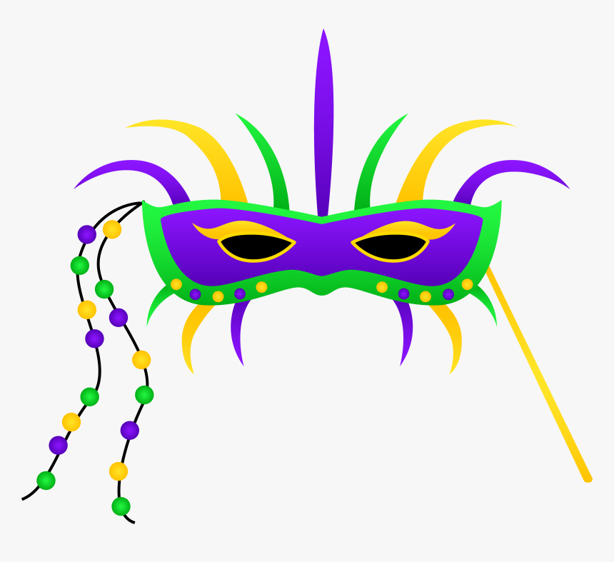 Mardi Gras Clip Art Masks Free Clipart Images - Mardi Gras Clipart, HD Png Download