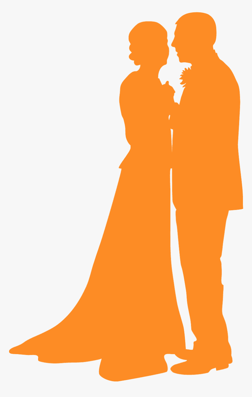 Silhouette Couple Dancing Wedding, HD Png Download