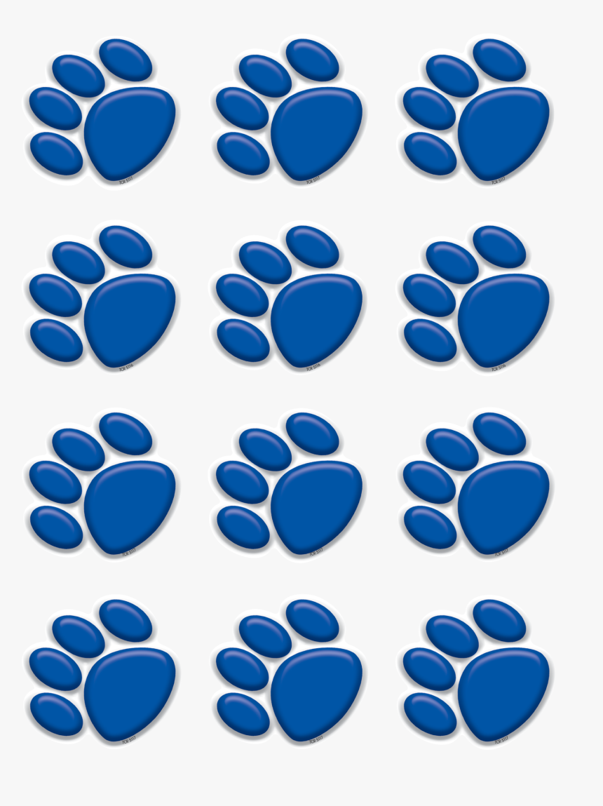 Tcr5117 Blue Paw Prints Mini Accents Image - Social Infrastructure In India, HD Png Download