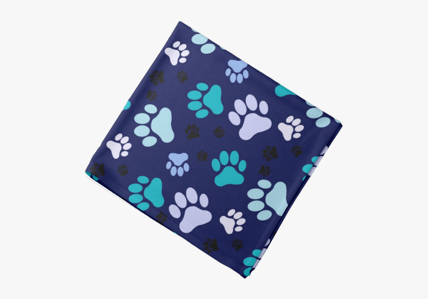 Blue Paw Prints - Kerchief, HD Png Download