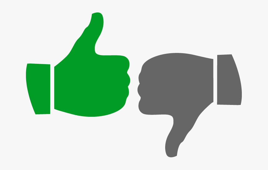 Transparent Thumb Up Clipart - Thumbs Up And Down Png, Png Download