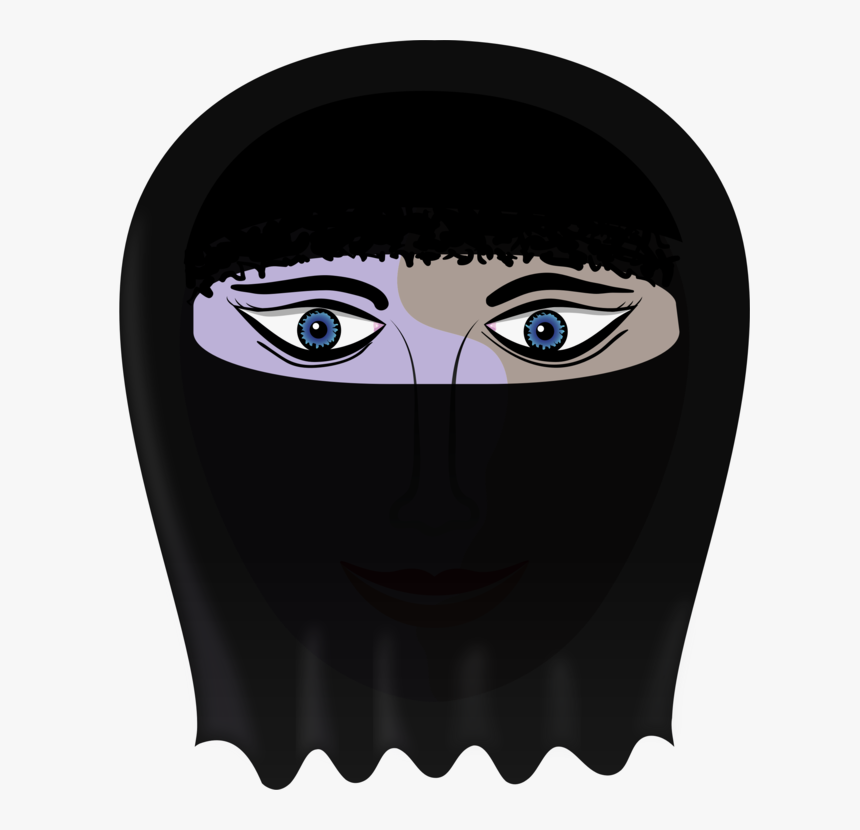 Head,eye,black Hair - Cartoon, HD Png Download