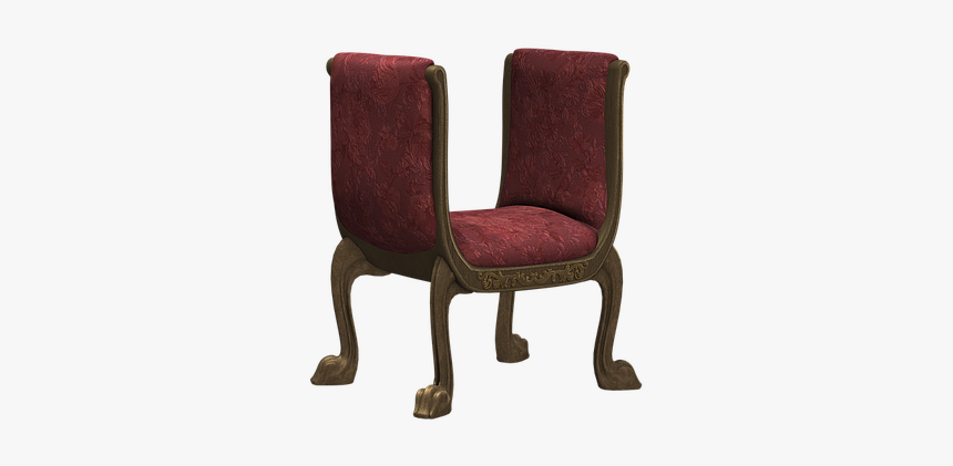 Bank, Stool, Chair, Wood, Upholstery, Upholstered - Chair, HD Png Download