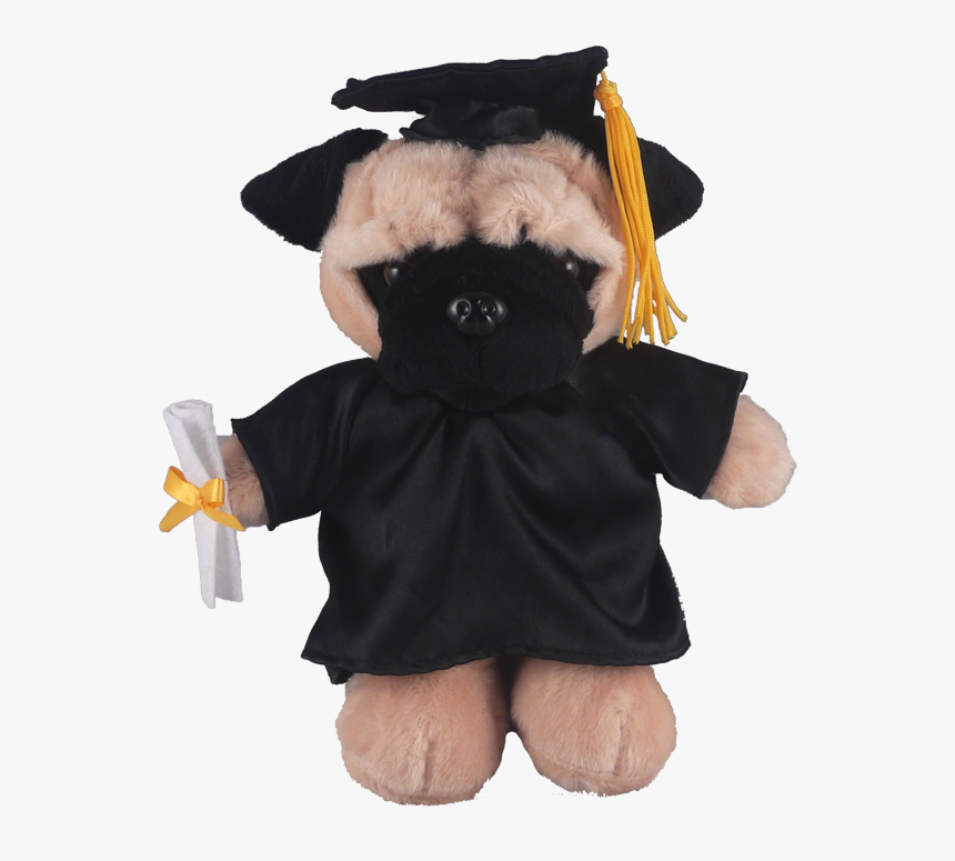 Transparent Black Pug Png - Stuffed Toy, Png Download