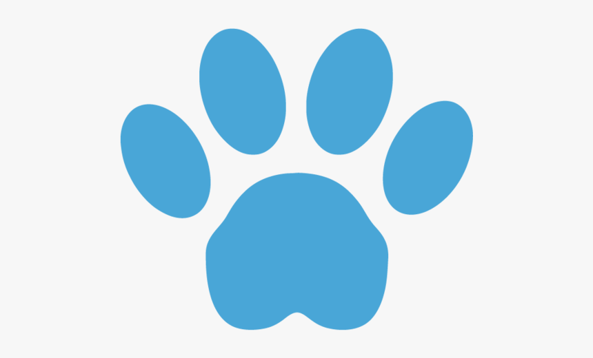 Blue Red Yellow Paw Print, HD Png Download