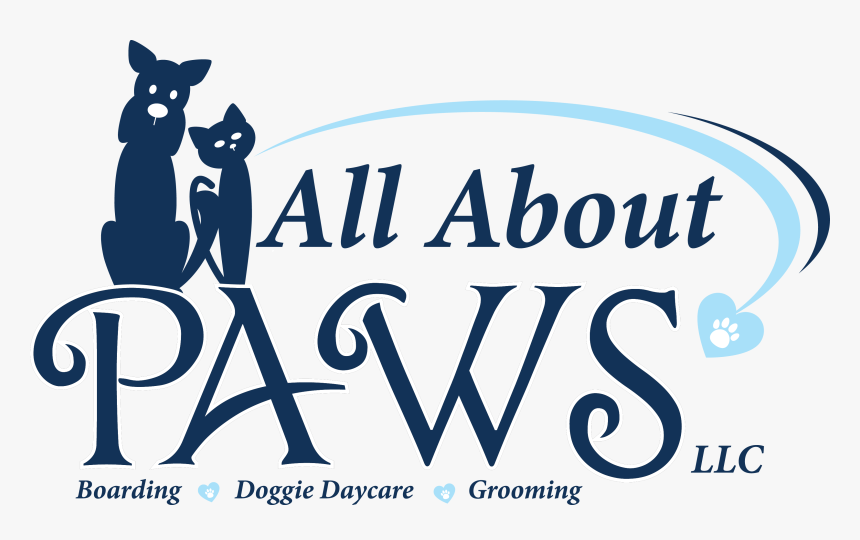 The All About Paws Logo In Navy Blue With A Light Blue - Poster, HD Png Download