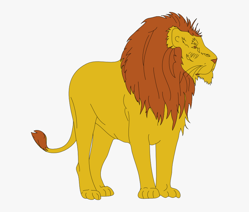 Transparent Lion Cub Png - Animated Picture Of Lion, Png Download