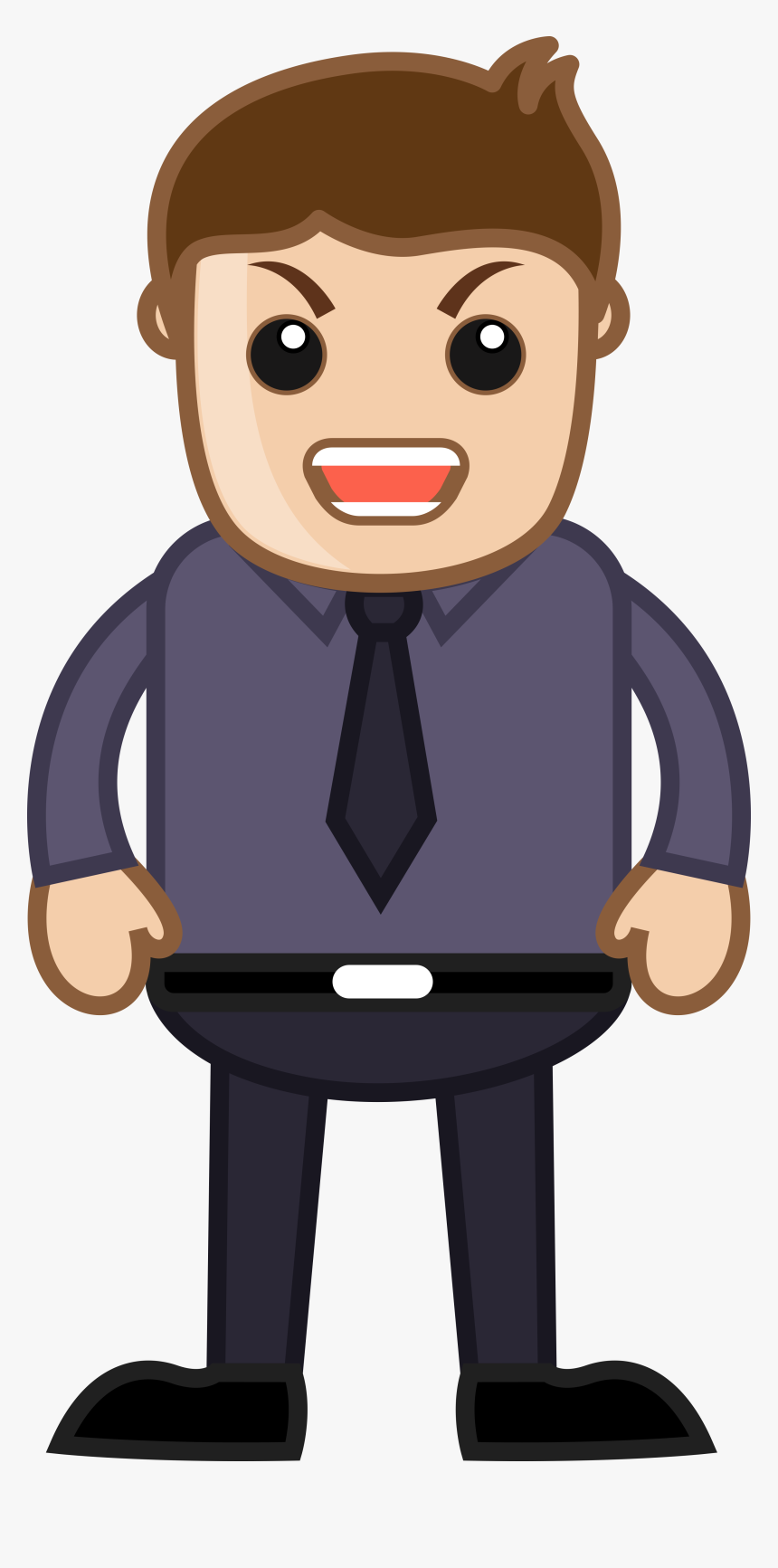 Angry Man Corporate Cartoon - Cartoon People Angry, HD Png Download