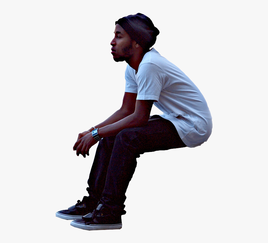 Guy Sitting Png, Transparent Png