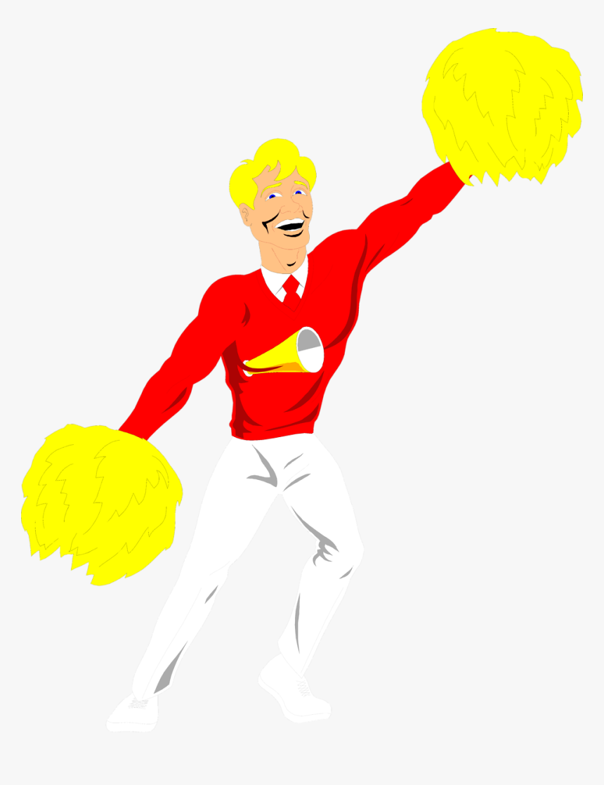 Male Cheerleader Clipart - Clip Art, HD Png Download