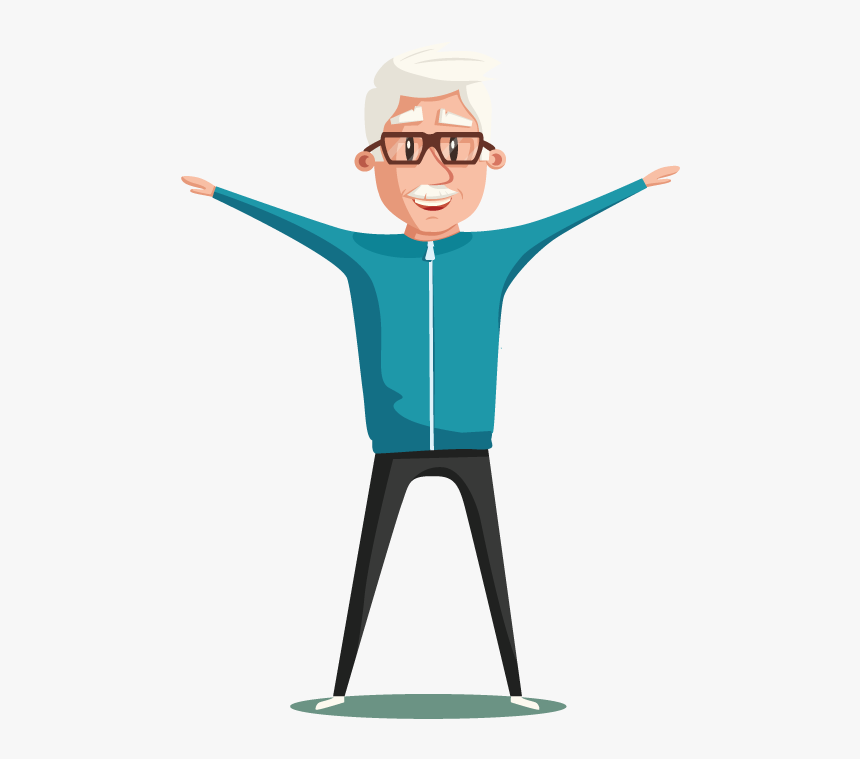 Man Exercising Senior Exercising Cartoon Png Transparent Png Transparent Png Image Pngitem