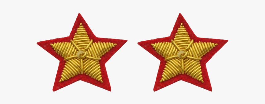 Red C - S - A - Collar Star Insignia Patches - Party Eyeglasses, HD Png Download