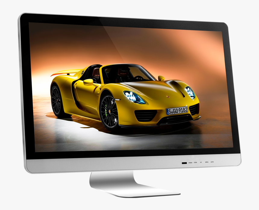 Hot Sell Lcd Screen Graphic Drawing Tablet Monitor - Gold Porsche 918 Spyder, HD Png Download
