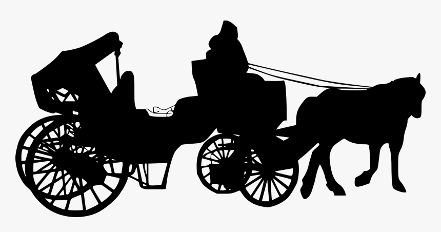 Hd Images For Horse And Carriage Silhouette Png, Transparent Png