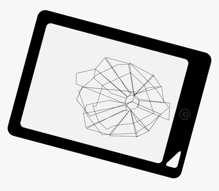Line Art,square,angle - Tablet Computer Line Art, HD Png Download