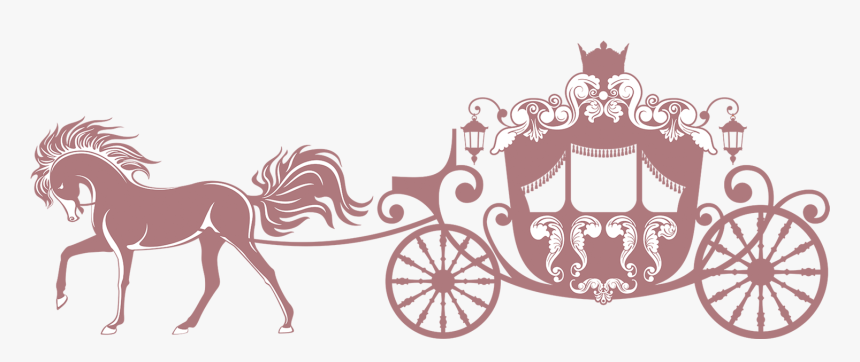 Horse Carriage Clip Art - Wedding Invitation Simple Background, HD Png Download