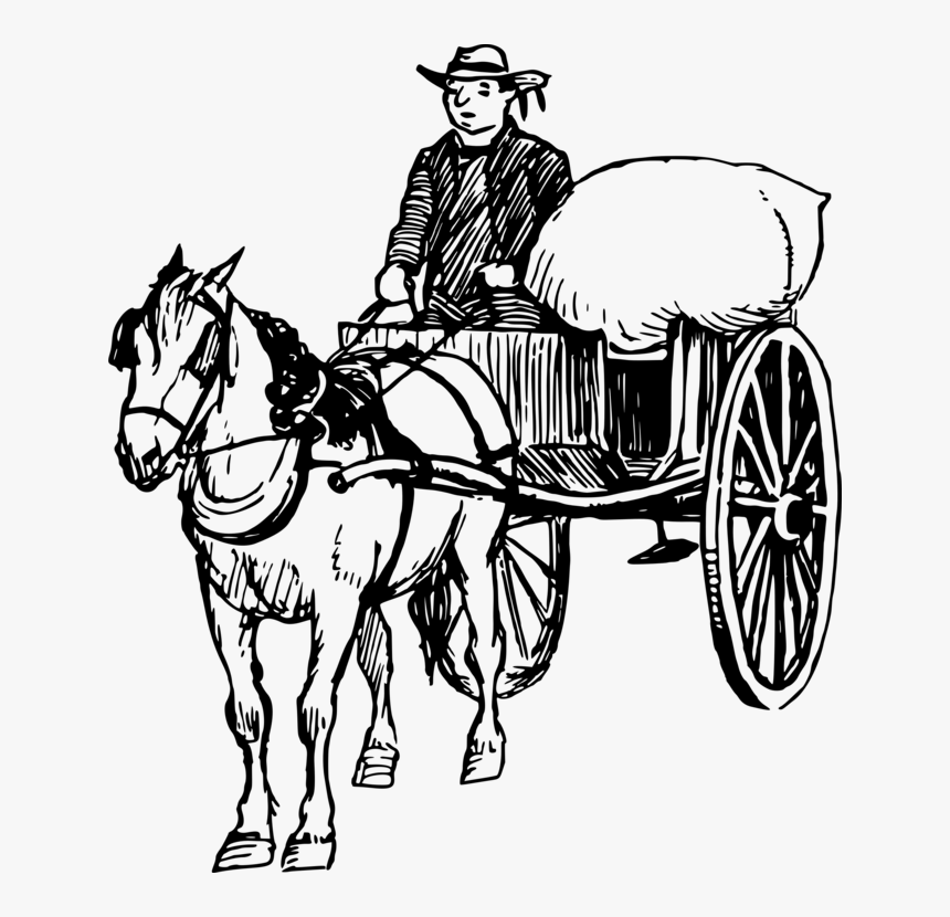 Chariot,horse Tack,horse Supplies - Free Horse And Cart Clip Art, HD Png Download