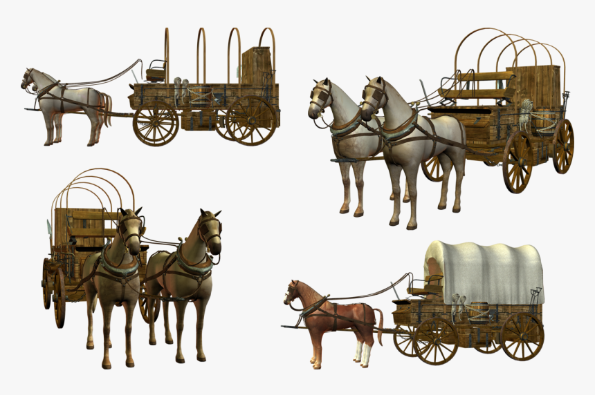 Carriage Png - Egyptian Horse Drawn Calèche Png, Transparent Png