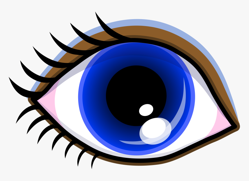 Number 2 Clipart Eye - Cartoon Images Of Eye, HD Png Download