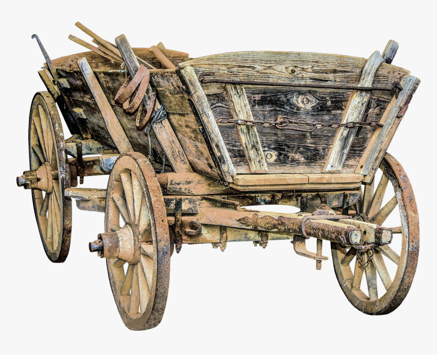 Dare Horse Drawn Carriage Wooden Wheels Free Picture - Carriage Wooden Wheels, HD Png Download
