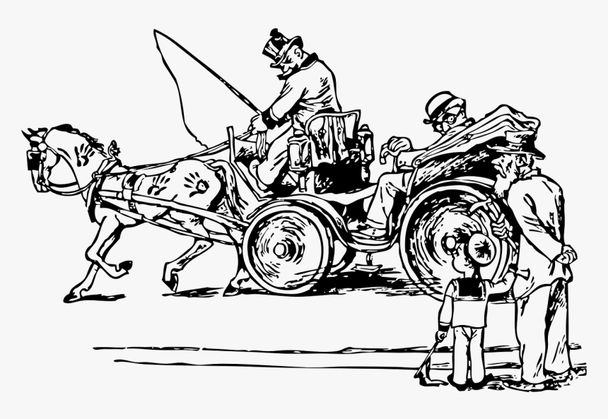 Kereta Kuda Sketc, HD Png Download