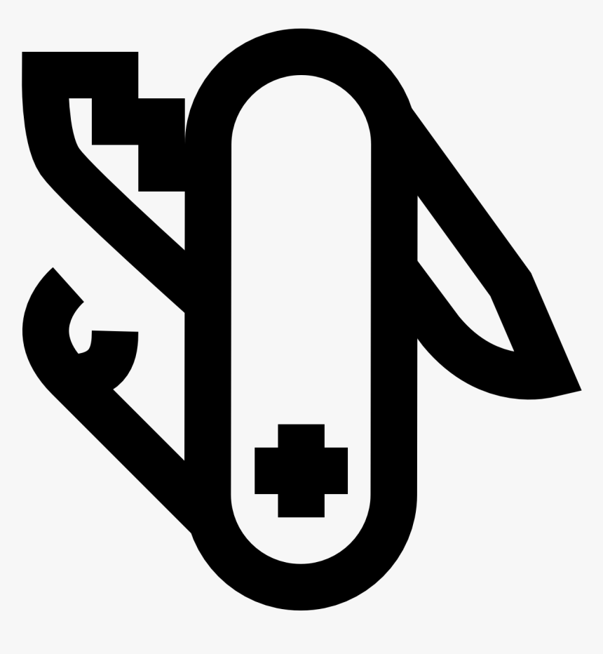 Swiss Army Knife Icon - Swiss Army Knife Icon Blue, HD Png Download