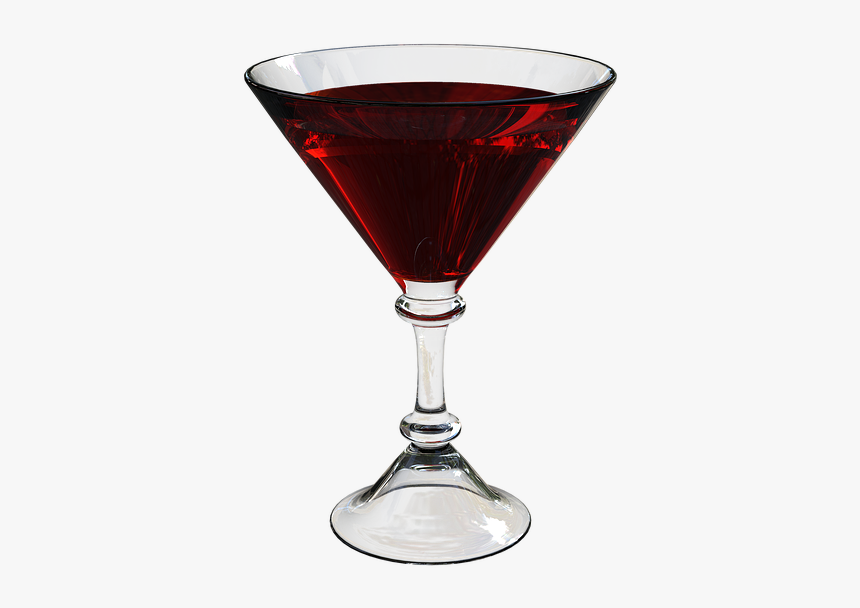 Una Copa De Vino Tinto, Vidrio Transparente, Rojo, - Pohár Bor Png Kép, Png Download