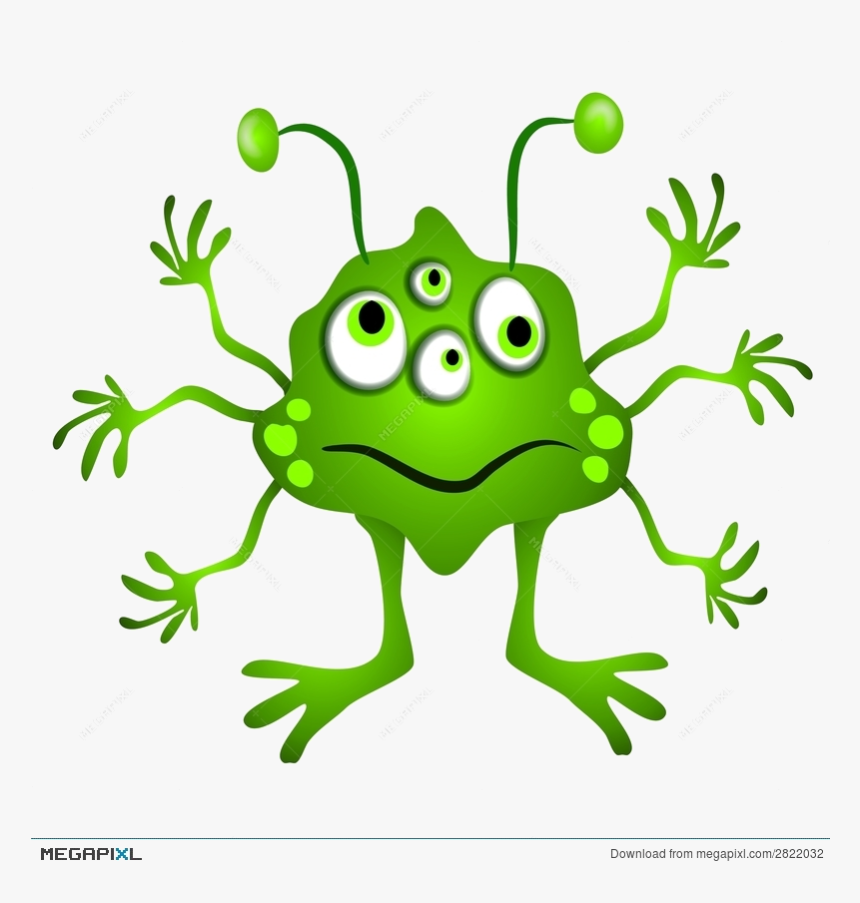 Alien Green Cartoon Clipart Illustration Transparent - Monster Have Got Has Got, HD Png Download
