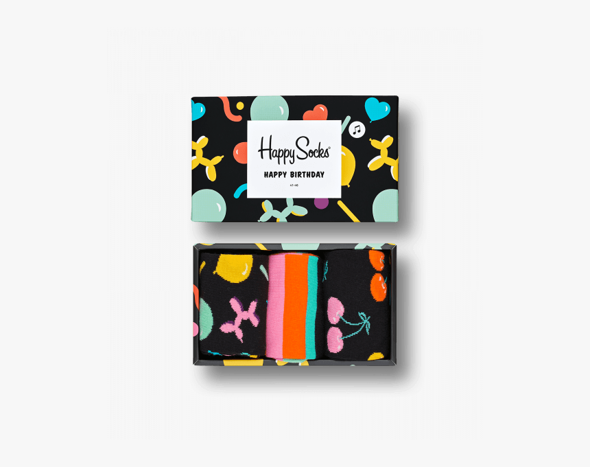 Balloon Animal Birthday Gift Box - Happy Socks, HD Png Download