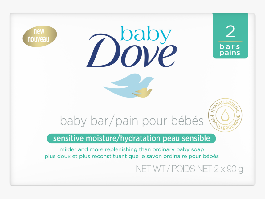Sensitive Moisture Baby Bar 90g - Dove Soap, HD Png Download
