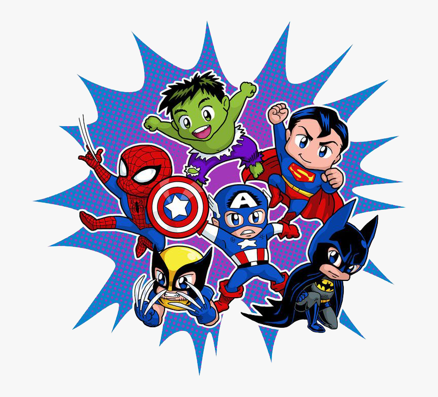 Superman Clipart Mar - Poster De Super Heroes, HD Png Download