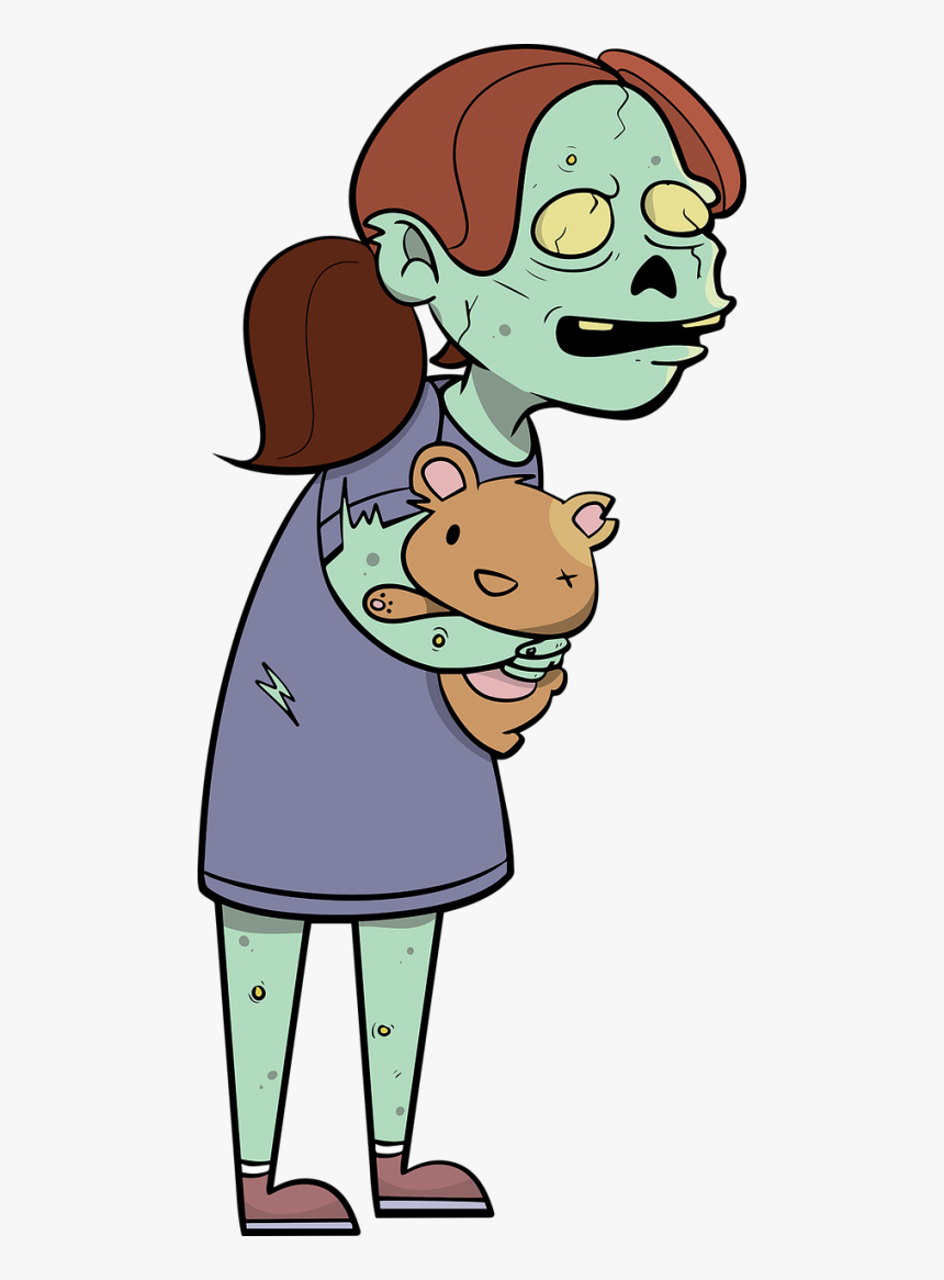 Zombie Cartoon Child Clipart , Png Download, Transparent Png