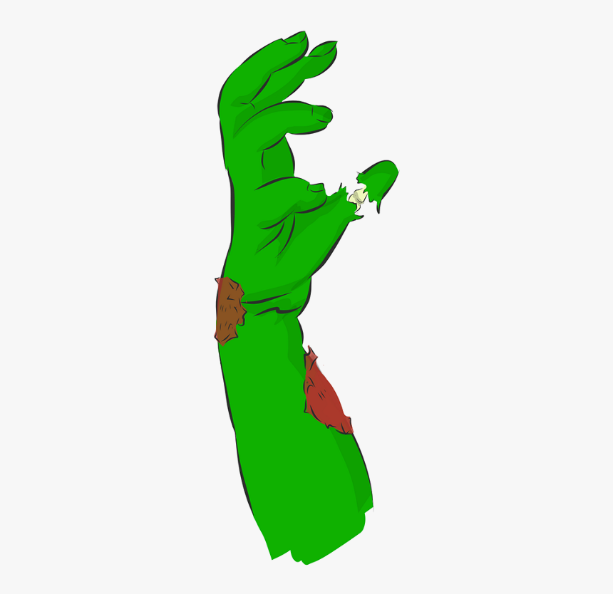Zombie Arm Cartoon Png, Transparent Png