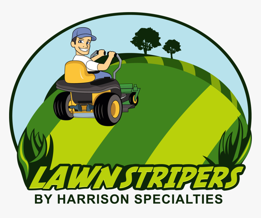 Lawn Stripers By Harrison Specialties - Zero Turn Cartoon, HD Png Download