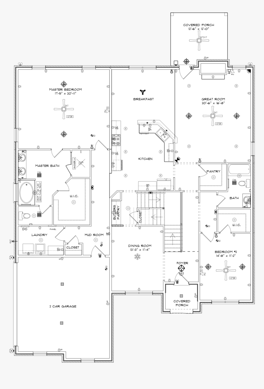 Melrose Main Floor By Stone Martin Builders - Stone Martin Builders Melrose, HD Png Download
