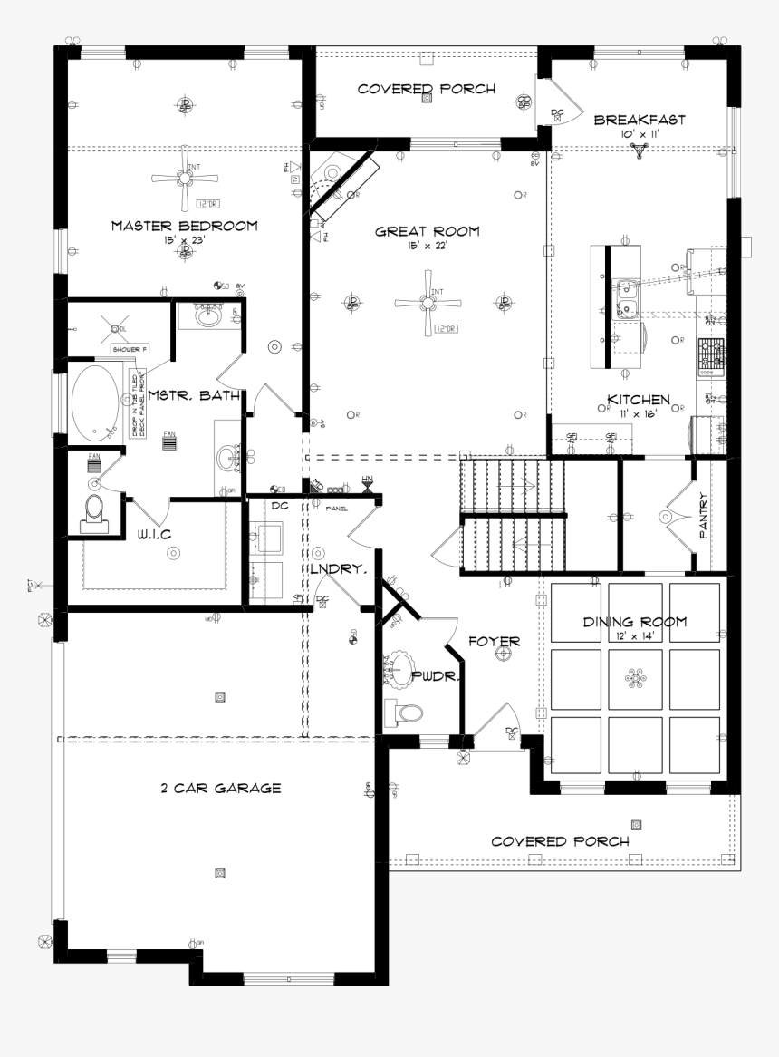 Brunswick Main Floor By Stone Martin Builders - Stone Martin Builders Brunswick, HD Png Download