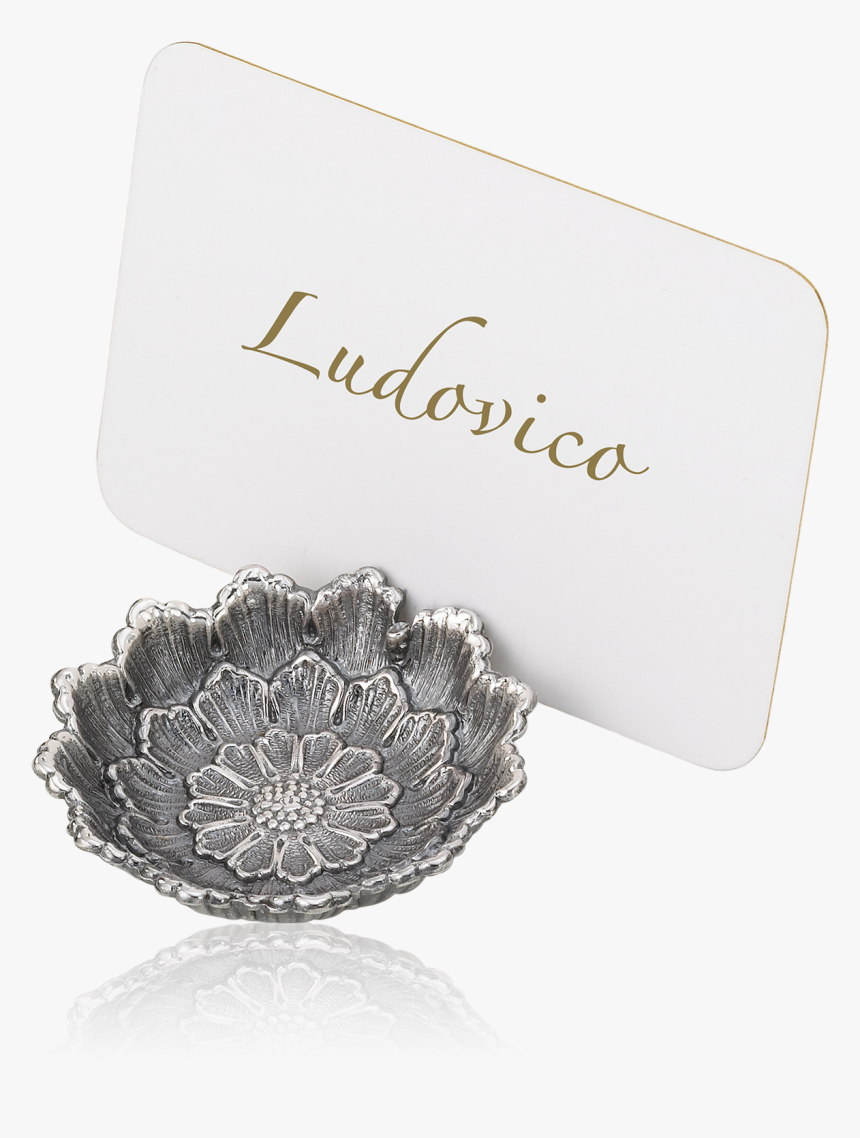 Place Marker Dahlia - Silver, HD Png Download