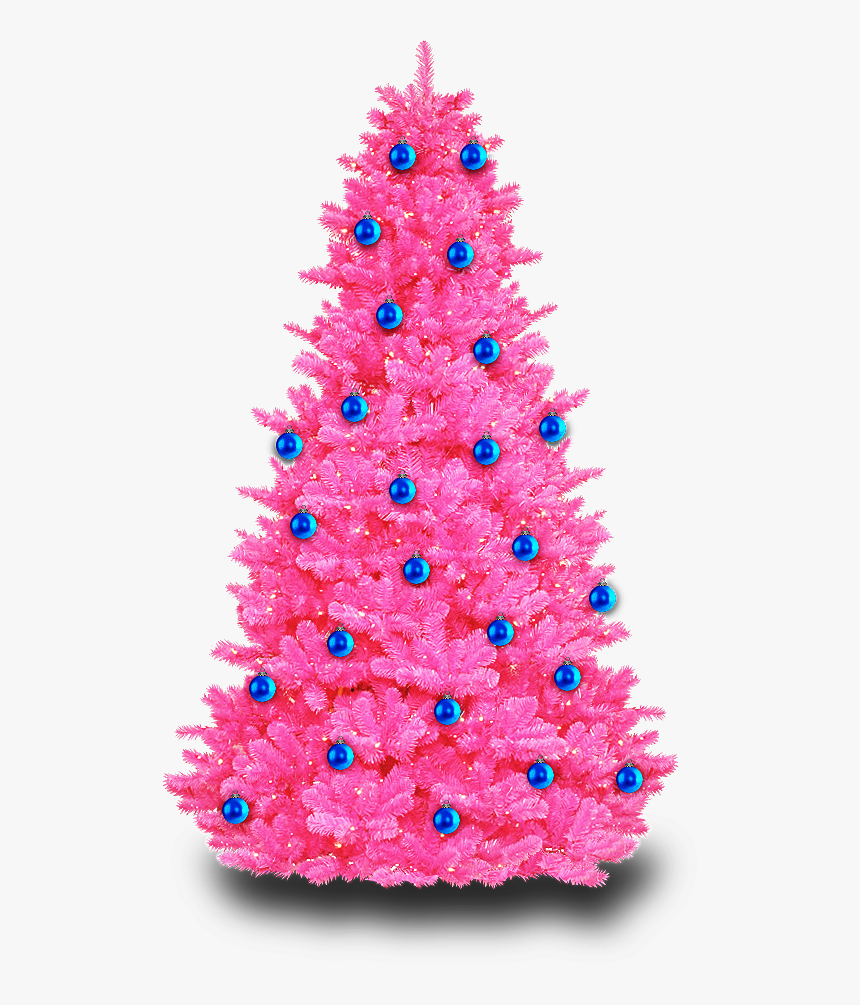 Christmas Tree Pink Png, Transparent Png